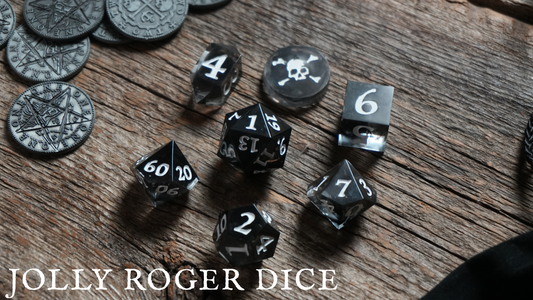 Pirate Börg - Resin Dice - Jolly Roger 12pc