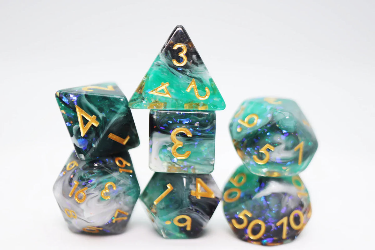 RPG Dice Set - Forest Fog
