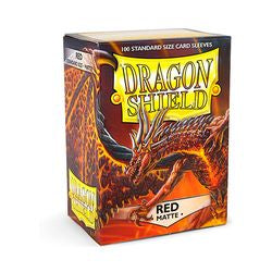 Dragon Shield Sleeves: Matte Red (Box Of 100)