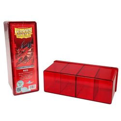 Dragon Shield Four-Compartment Storage Box- Red