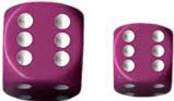 D6 -- 12Mm Opaque Dice, Light Purple/White, 36Ct - Boardlandia