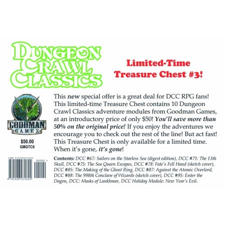DUNGEON CRAWL CLASSICS - TREASURE CHEST 3 BOXED SET