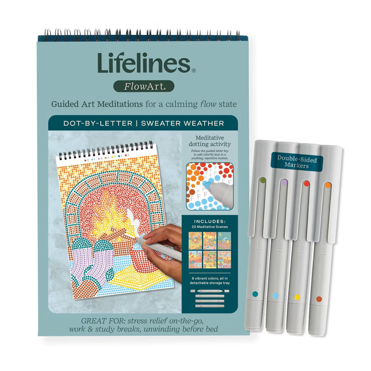 Lifelines FlowArt: Dot-By-Letter, Sweater Weather