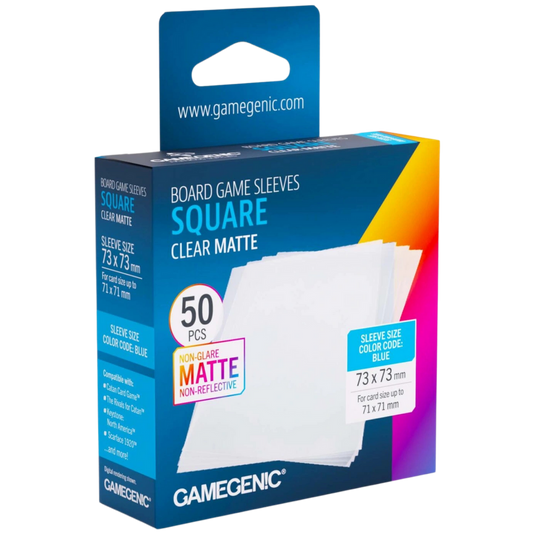 MATTE Sleeves: Square (73 x 73 mm)