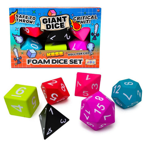 Giant foam Dice: 6pc set