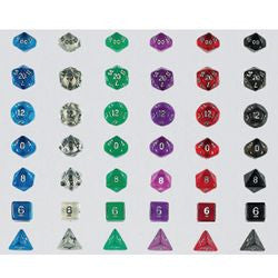 Polyhedral Dice: Translucent - Green (7Ct) - Boardlandia