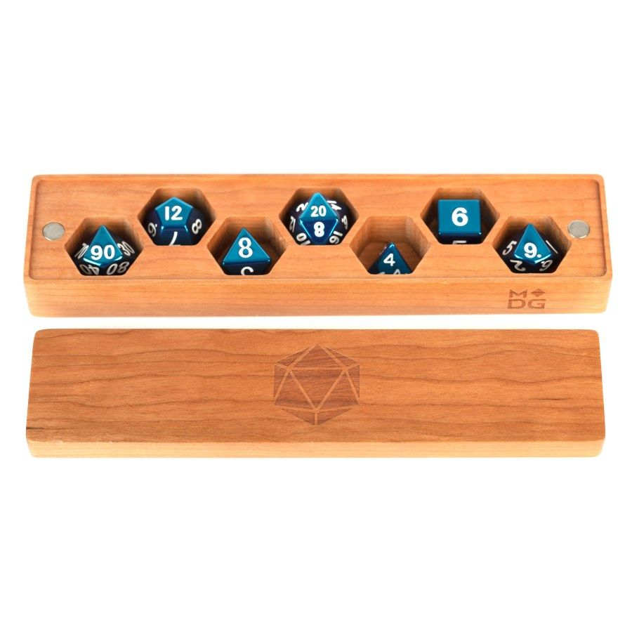 Premium Wood Dice Vault: Cherry