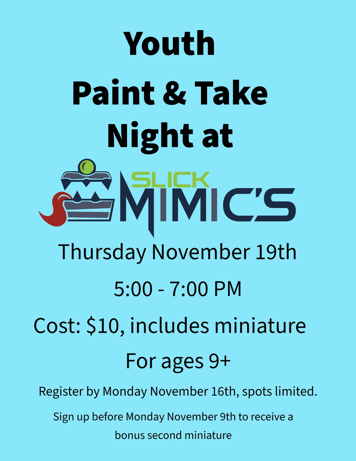Youth Paint and Take Night
