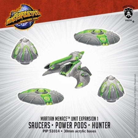 Monsterpocalypse: Martian Menace - Saucers, Power Pods, and Hunter