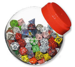 Jar Of Dice With D4, D6, D8, D10, D12, D20, D100 - Boardlandia