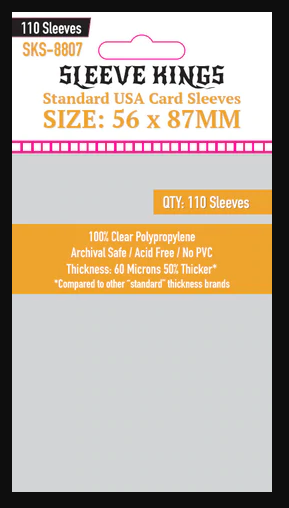 Sleeve Kings Standard USA Card Sleeves (56x87mm) - 110 Pack