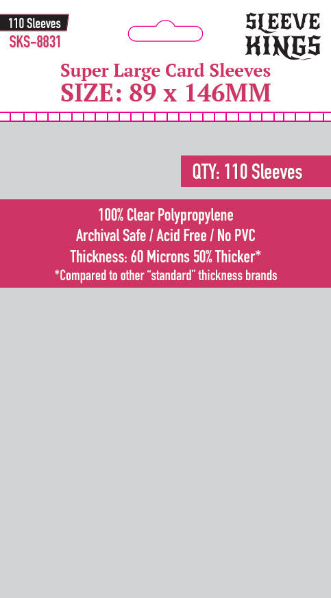 Sleeve Kings Super Large 89x146mm (110)