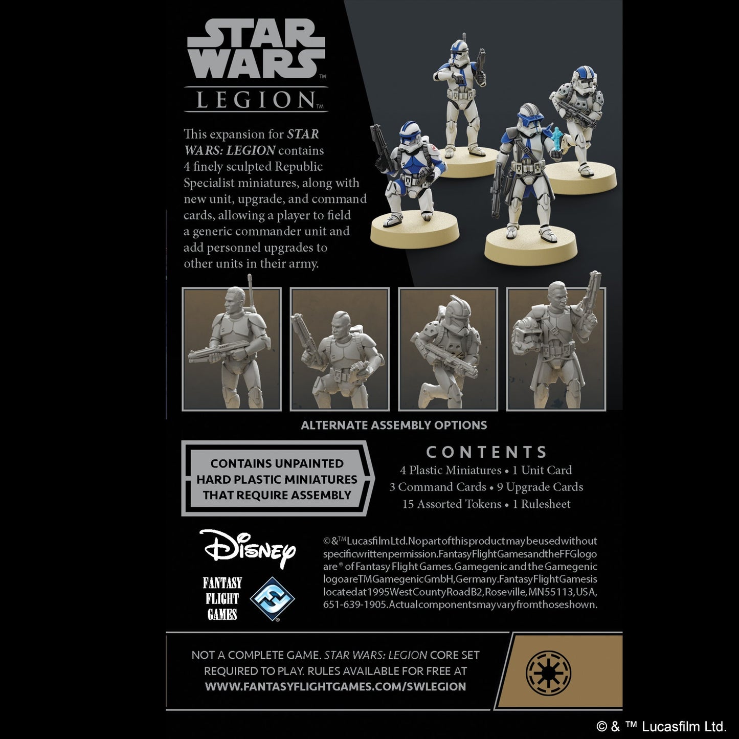 Star Wars: Legion - Republic Specialists Personnel Expansion