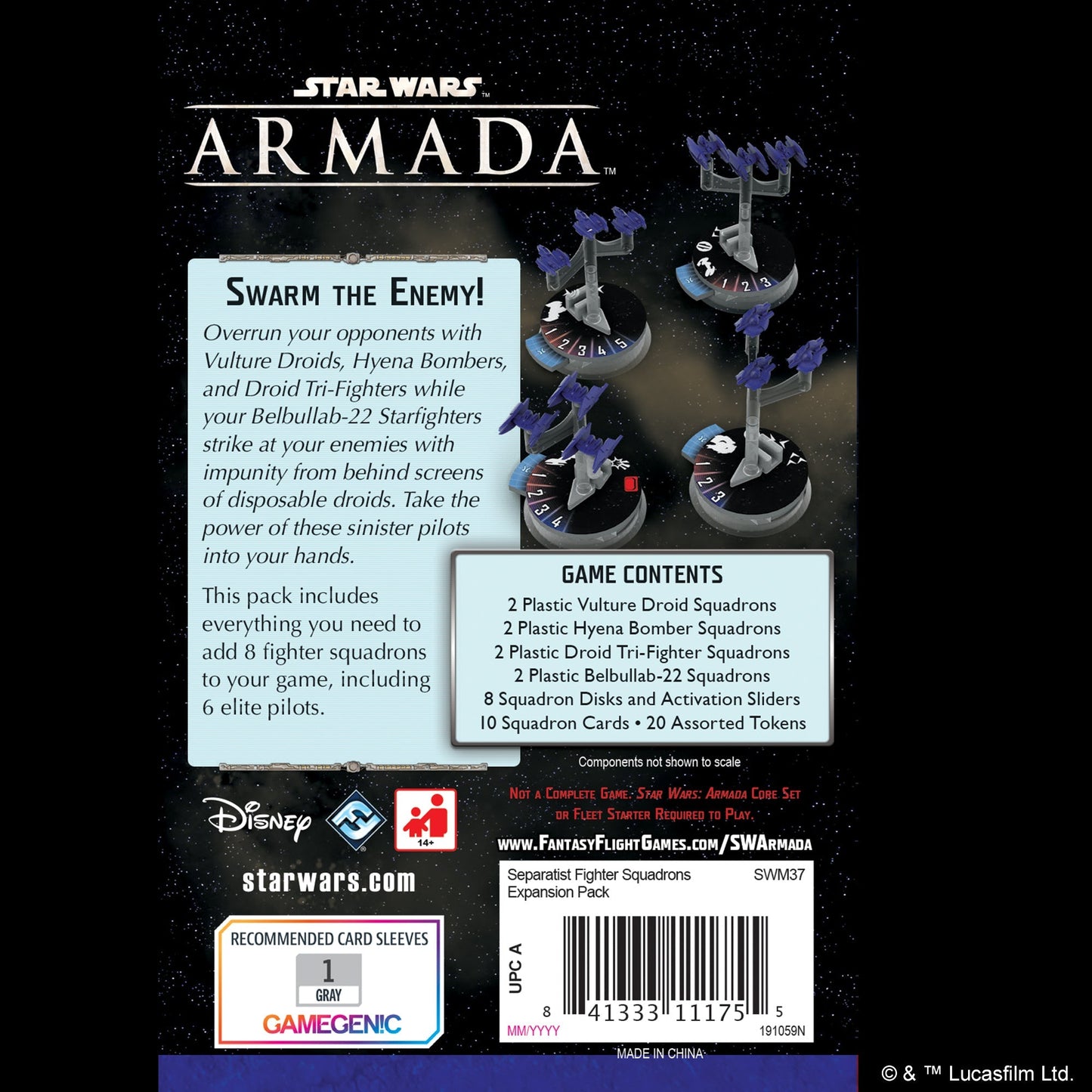 Star Wars Armada: Separatist Fighter Squadrons Expansion Pack