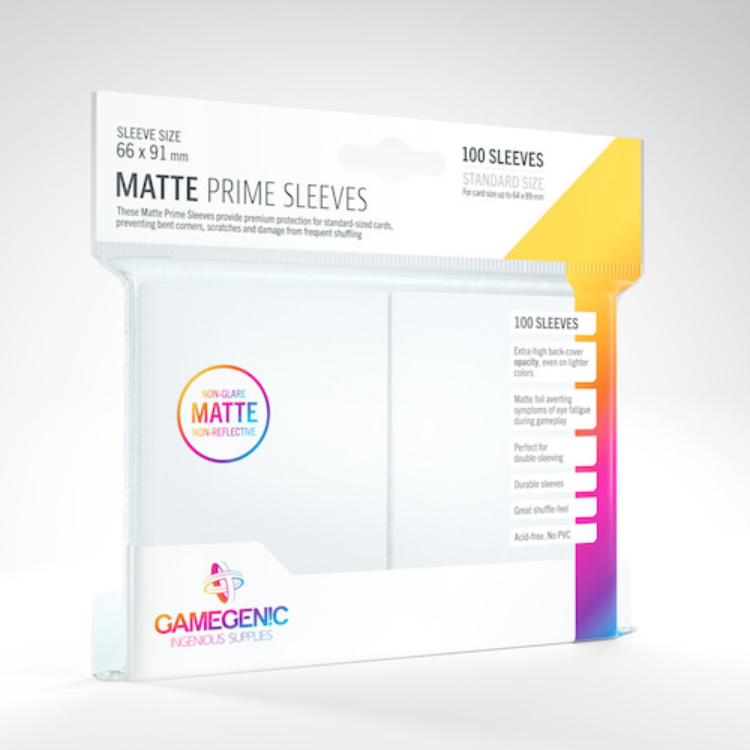 Matte Prime Card Sleeves: White