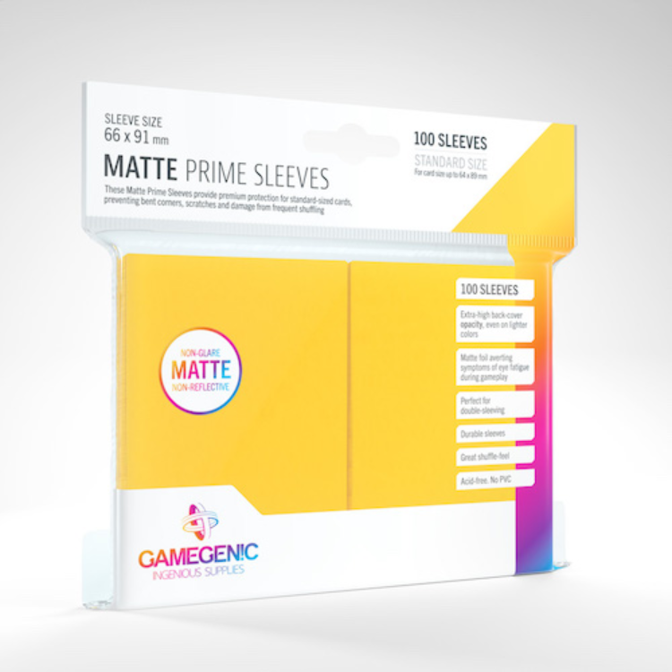 Matte Prime Card Sleeves: Yellow