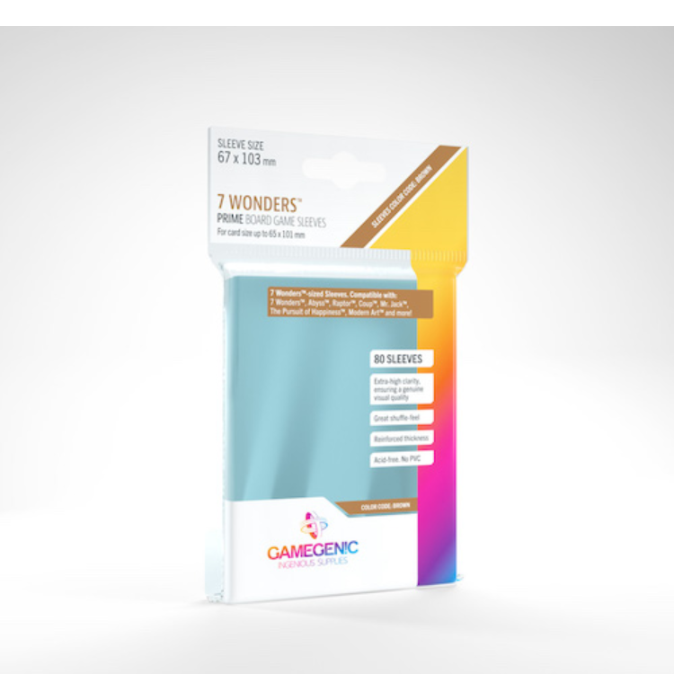 Prime 7 Wonders Sleeves 67 x 103 mm