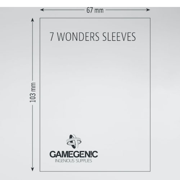 Prime 7 Wonders Sleeves 67 x 103 mm - Case of 10 Packs