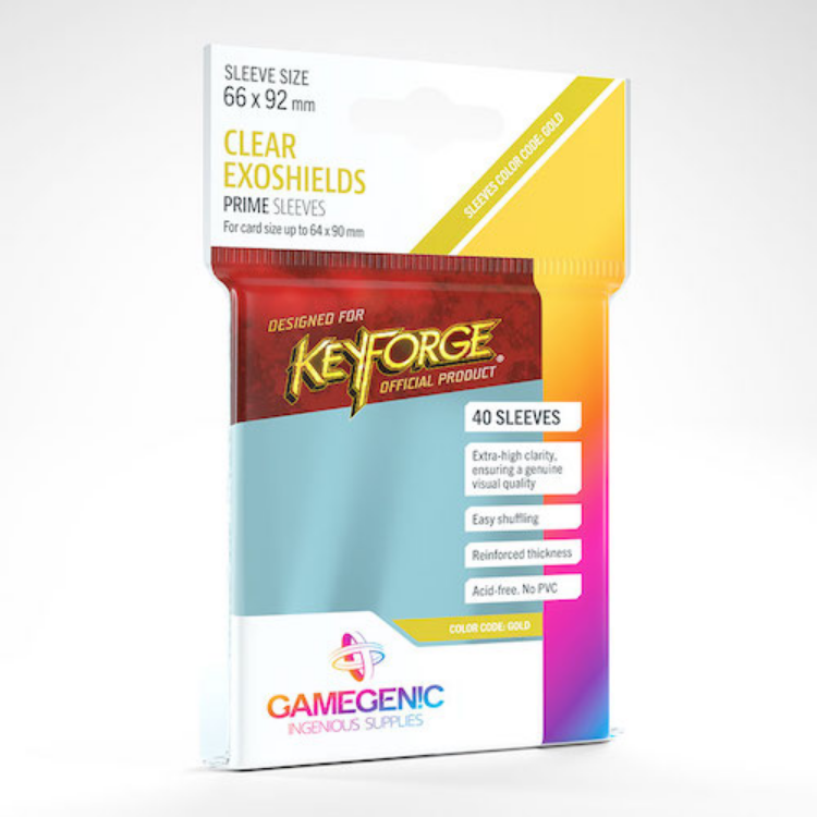 PRIME KeyForge Exoshields Clear Card Sleeves