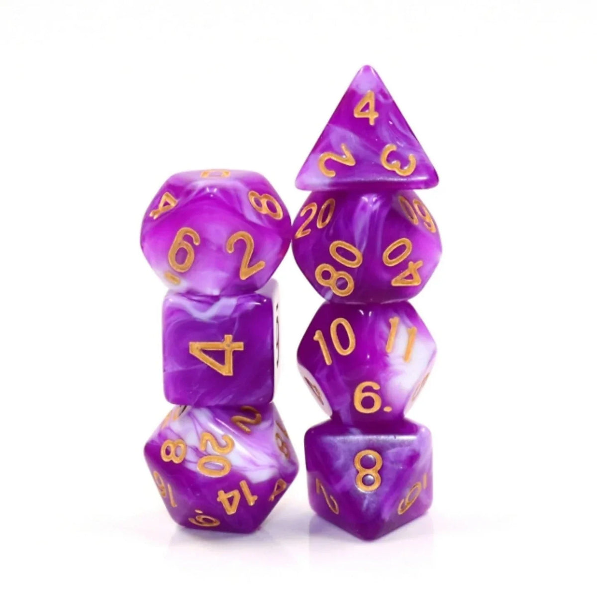 RPG Dice Set - Berry Cream