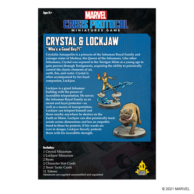 Marvel Crisis Protocol - Crystal and Lockjaw