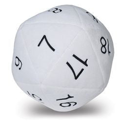 Jumbo D20 Plush Dice - White (84949) - Boardlandia