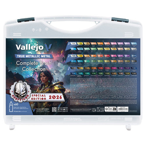 Vallejo - True Metallic Metal Complete Brush Collection