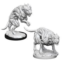 Pathfinder: Deep Cuts Unpainted Miniatures - Hell Hounds - Boardlandia