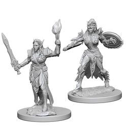 Pathfinder: Deep Cuts Unpainted Miniatures - Elf Female Fighter - Boardlandia