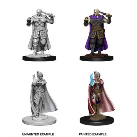Dungeons & Dragons - Nolzur's Marvelous Unpainted Miniatures - Human Ranger & Moon Elf Sorcerer
