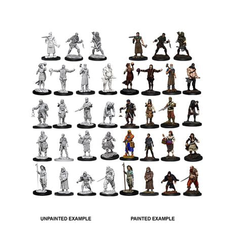 Deep Cuts Unpainted Miniatures - Townspeople & Accessories