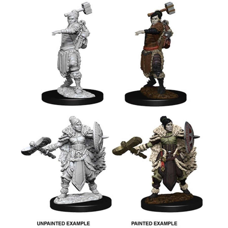 Dungeons & Dragons: Nolzur's Marvelous Unpainted Miniatures - Female Half Orc Barbarian