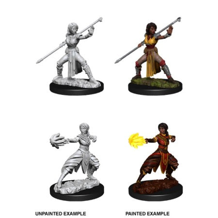 Dungeons & Dragons: Nolzur's Marvelous Unpainted Miniatures - W10 - Half Elf Female Monk