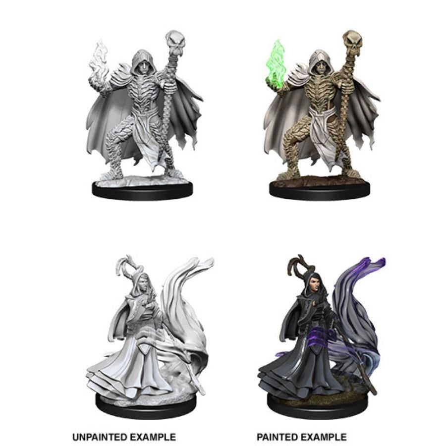 Pathfinder: Deep Cuts Unpainted Miniatures - Necromancers