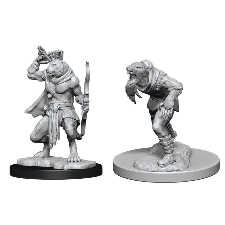 Dungeons and Dragons: Nolzur's Marvelous Unpainted Miniatures - Wererat and Weretiger
