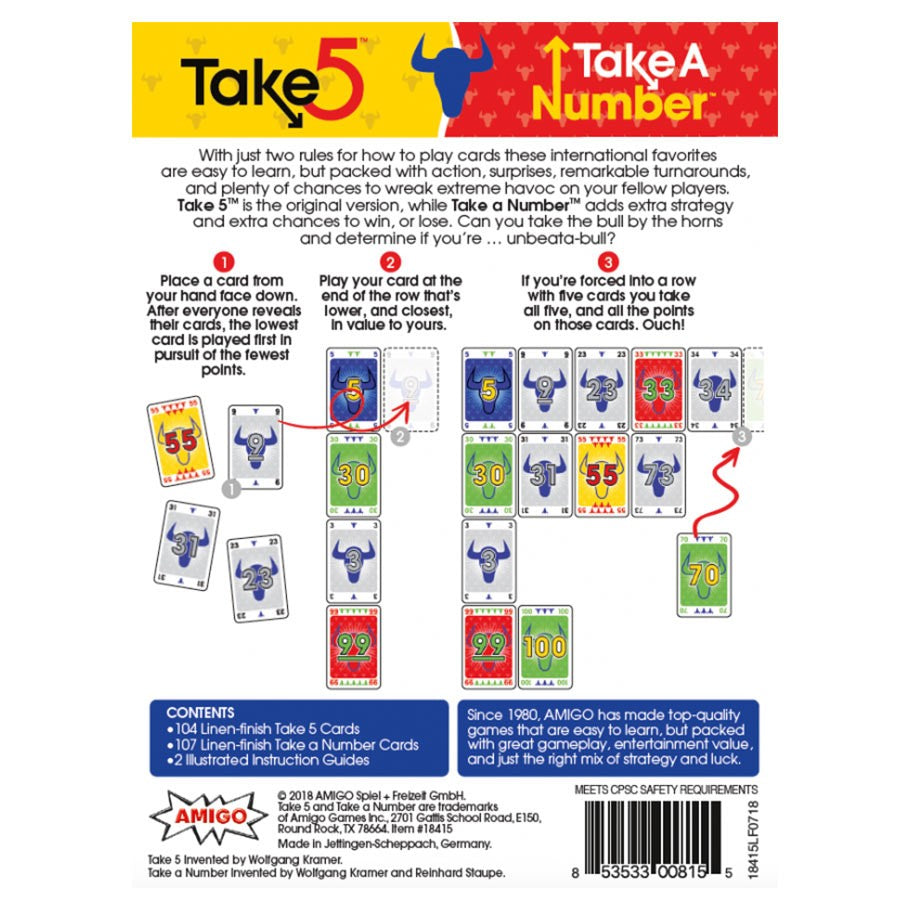 Take 5 - Take a Number Bonus Pack