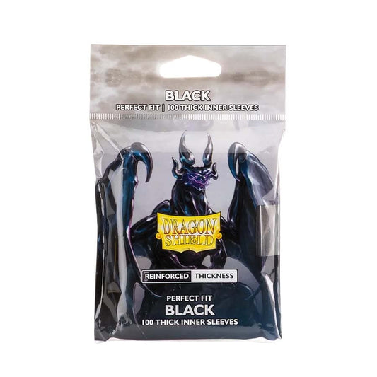 Dragon Shield - Perfect Fit Thick Black inner sleeves
