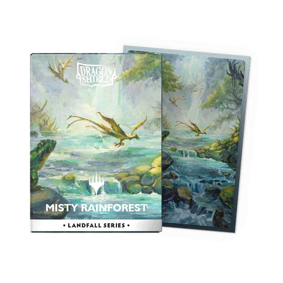 Dragon Shield: Magic the Gathering Misty Rainforest 100ct dual matte sleeves