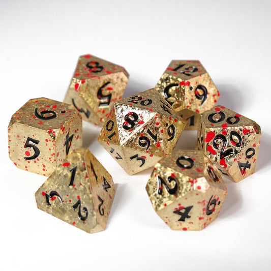 Die Hard Dice - 7pc rpg dice set Bloody Sunshard