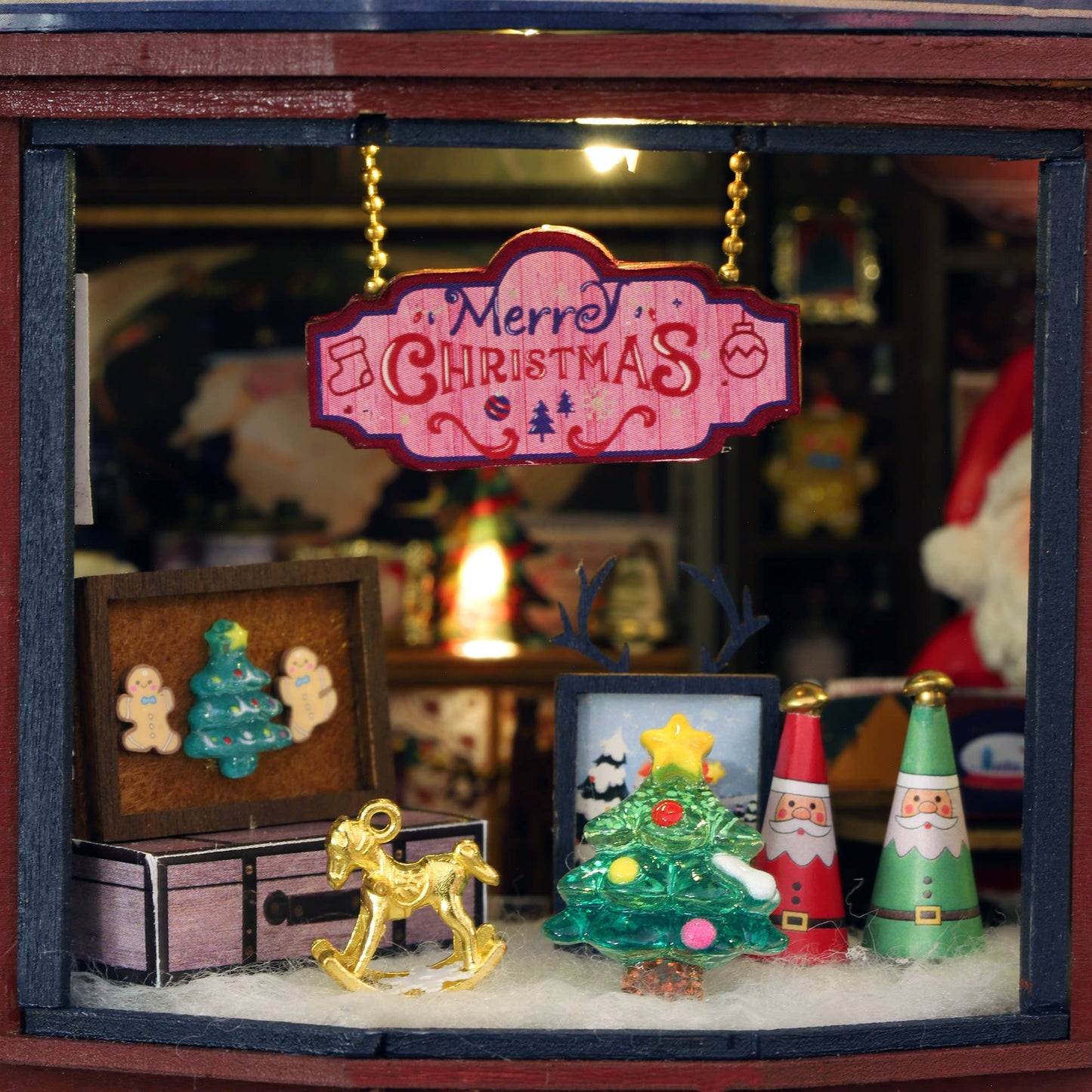 DIY Miniature House Kit: Christmas Wonderland