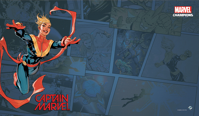 Marvel Champions LCG - Captain Marvel Game Mat
