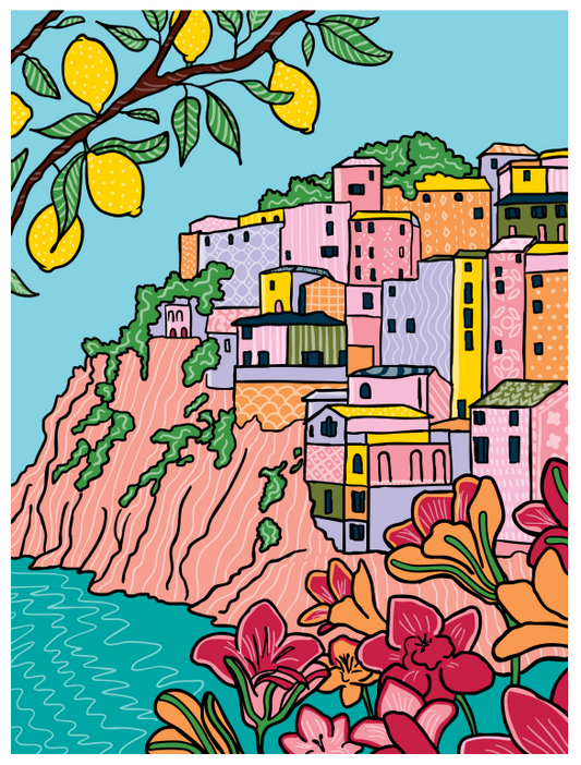 FlowArt - Color-to-Reveal - Citrus Coastlines