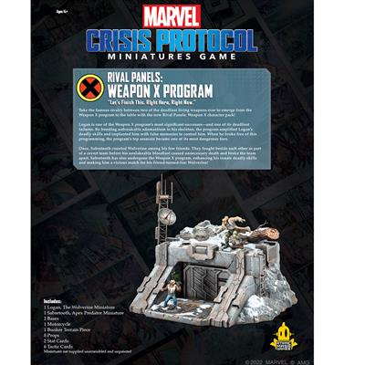 Marvel Crisis Protocol -  Rivals Panels - Weapon X Program