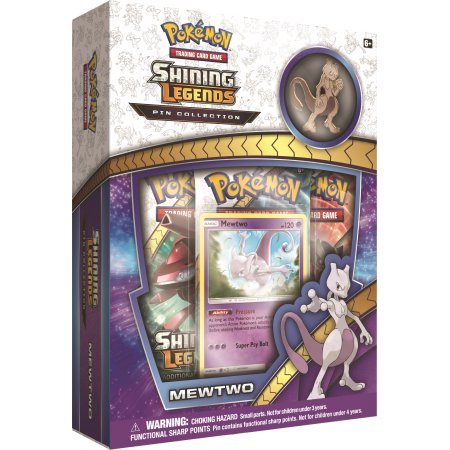 Pokemon Sun & Moon Shining Legends Mewtwo Pin Box
