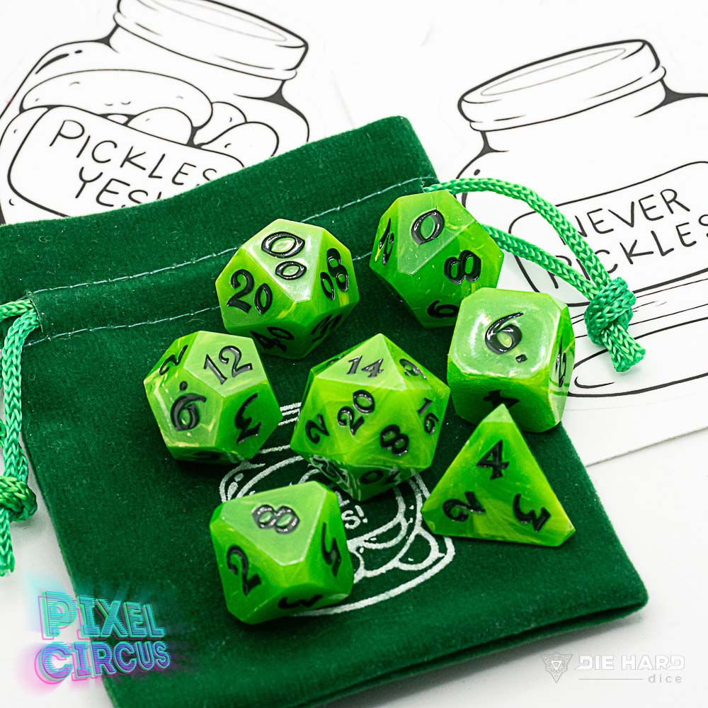 Avalore Pickle Dice & Bag Bundle (Pixel Circus)
