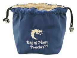 Old School Dice: Bag of Many Pouches Dice Bag - Blue