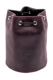 Old School Dice: Ultimate Bag of Many Pouches Dice Bag - Purple Leather