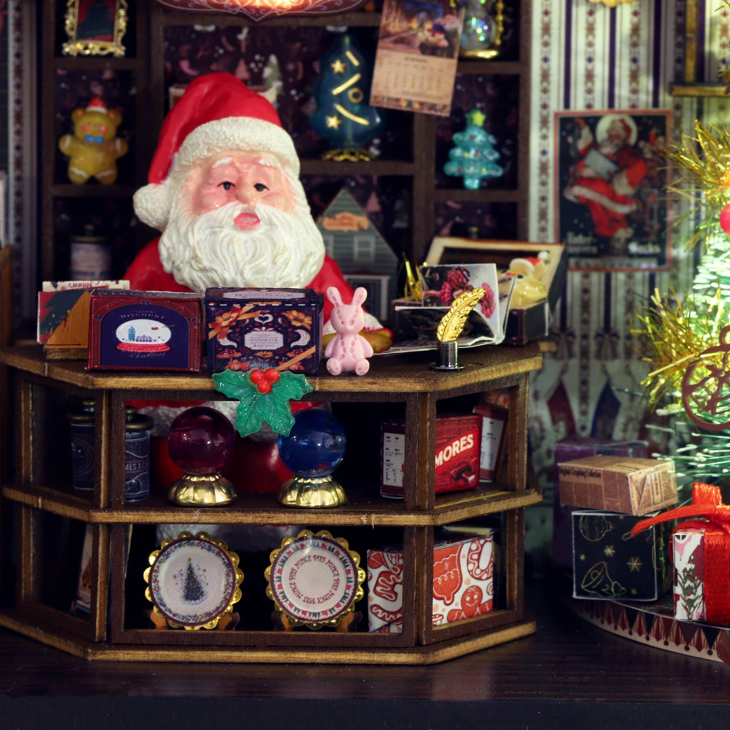 DIY Miniature House Kit: Christmas Wonderland