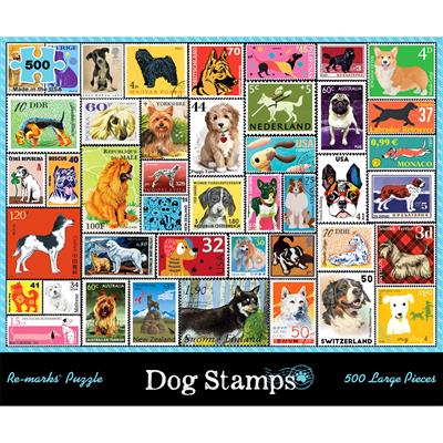 500 Piece Dog Stamps Puzzle