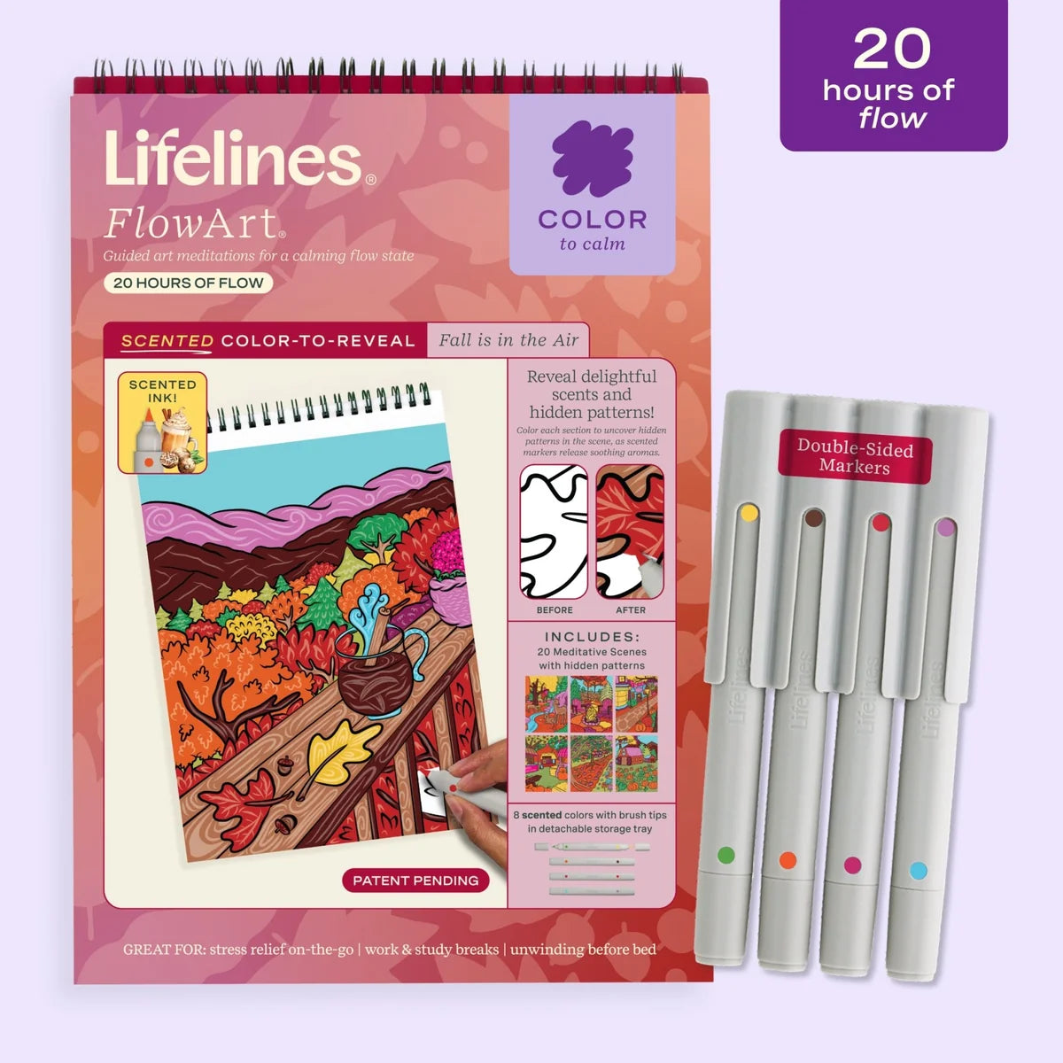 FlowArt® - Scented Color-to-Reveal, Fall is in the Air